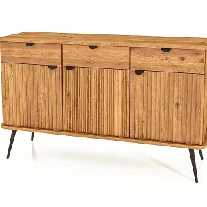 KULA - Kommode 100% aus massivem Holz aus Wildeiche, naturgeölt Super-Preis