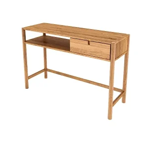 POLA - Schminktisch mit Schublade aus Wildeiche, naturgeölt Knallerangebot