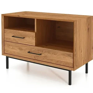 ABIES - Kommode 100% aus massivem Holz aus Wildeiche, naturgeölt Zertifiziert