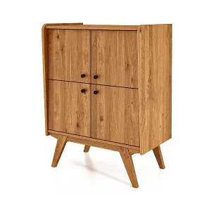 Top-Angebot RETRO - Kommode 100% aus massivem Holz aus Kernbuche, naturgeölt