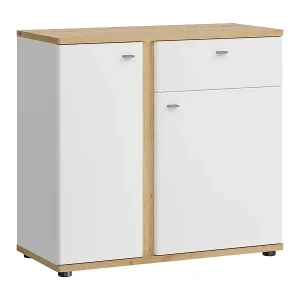 Abverkauf KOMMODE Avila Eiche Artisan / weiß 94 / 42 /87cm