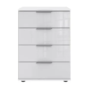 Online Kaufen NACHTKONSOLE Easy Plus weiß / Weißglas 52 / 38/ 74cm