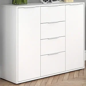 Bestpreis Kommode weiß 35x100x84 leon