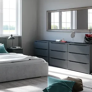 Solange Der Vorrat Reicht Kommode anthrazit 48x80x77.6 ruben