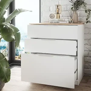 Kommode weiß/sonoma 50x80x90 betti Sonderangebot