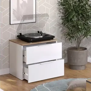 Knallerangebot Kommode weiß/sonoma 60x40x50 wido