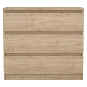 Naia Kommode 3 Schubladen Eichen-Dekor. Preis Gesenkt