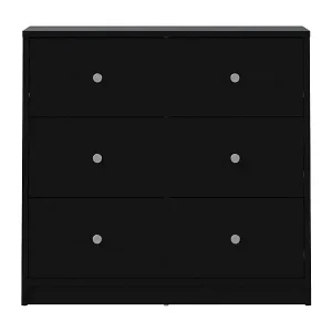 Maria Kommode 3 Schubladen schwarz. Kracherpreis