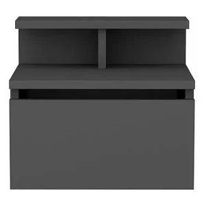 Letzte Chance Hängender Nachttisch, 1 Klapptür Anthrazit B39,8 cm - ALICE