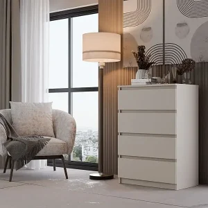 Kommode mit vier Schubladen - greige - MALWA Highlight