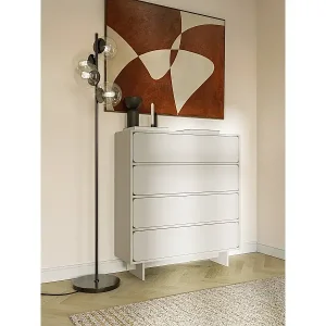 Wochenendangebot Kommode mit 4 Schubladen - Greige - 101 cm - WUWU