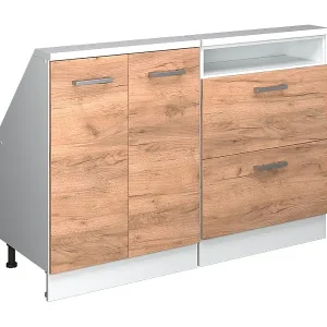 Dachschrägenschrank-Set goldkraft eiche/weiß 120x46x81.6 rion Jetzt Bestellen