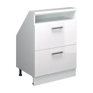 Sale Dachschrägenschrank weiß hochglanz/weiß 60x46x81.6 rion