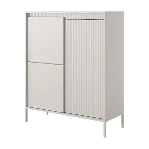 Top-Preis Highboard 3-türig - beige - 104 cm - FALSETTO
