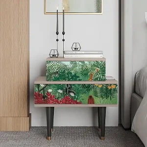 Abverkauf Nachttisch - 58х58х41 cm - NS1 - Jungles in Paris, Latte