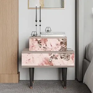 Zertifiziert Nachttisch - 58х58х41 cm - NS1 - Cotton Candy, Latte