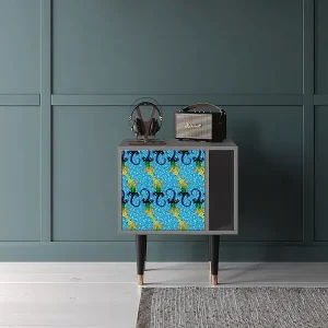 Zertifiziert Nachttisch - 57х69х48 cm - S2 - Gaudi's Lizard, Grau