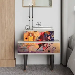 Abverkauf Nachttisch - 58х58х41 cm - NS1 - Modern Art, Sand