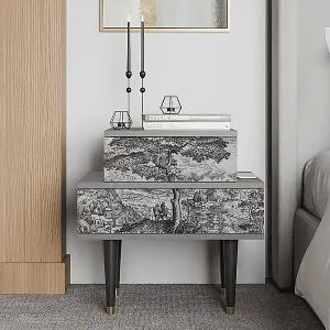 Zertifiziert Nachttisch - 58х58х41 cm - NS1 - Milites Requiescentes, Grau