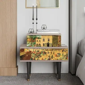 Zertifiziert Nachttisch - 58х58х41 cm - NS1 - Children Games, Latte