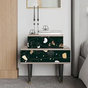 Aktuell Nachttisch - 58х58х41 cm - NS1 - Space Rocks, Latte