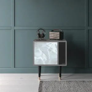 Abverkauf Nachttisch - 57х69х48 cm - S2 - The Onyx, Grau