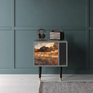 Abverkauf Nachttisch - 57х69х48 cm - S2 - The Banks, Grau