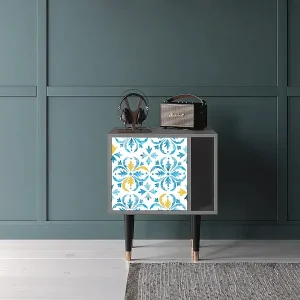 Abverkauf Nachttisch - 57х69х48 cm - S2 - Lisbon Flover, Grau