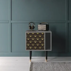 Abverkauf Nachttisch - 57х69х48 cm - S2 - Bird of Juno, Grau