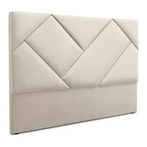 Neu CXL by Christian Lacroix - Kopfteil "Alpilles" Sitzer aus Samt leichtes beige - 200x8x120cm