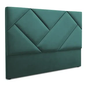 Markenprodukt CXL by Christian Lacroix - Kopfteil "Alpilles" Sitzer aus Samt petrol - 180x8x120cm