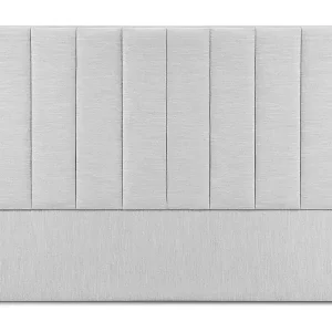 CXL by Christian Lacroix - Kopfteil "Camargue" Sitzer aus strukturiertem Stoff hellgrau - 140x8x120cm Rabatt