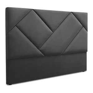 CXL by Christian Lacroix - Kopfteil "Alpilles" Sitzer aus Samt dunkelgrau - 200x8x120cm Abverkauf