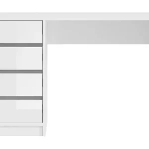 Neu Friseurtisch ESTRELLA weiß ohne Spiegel – 110 cm, 4 Schubladen, klassischer Stil