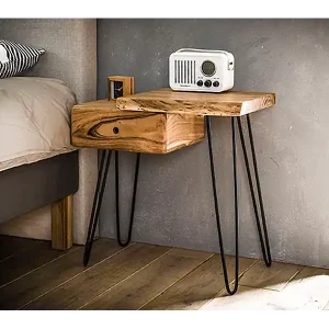 Aktuell Nachttisch - Holz Holz - 32 x 60 cm - ERGEA