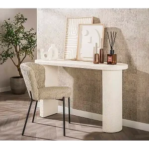 Schminktisch - Weiß Marmor - 40 x 140 cm - CURUA Expressversand